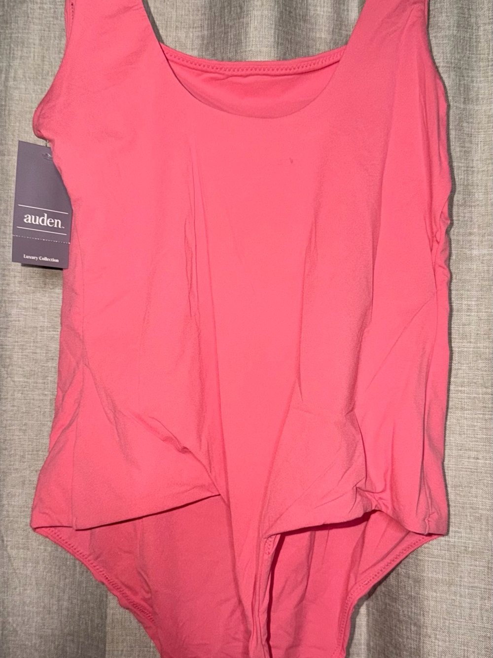 Auden Luxury Collection Women’s Pink Sleeveless Bodysuit One-Piece NWT